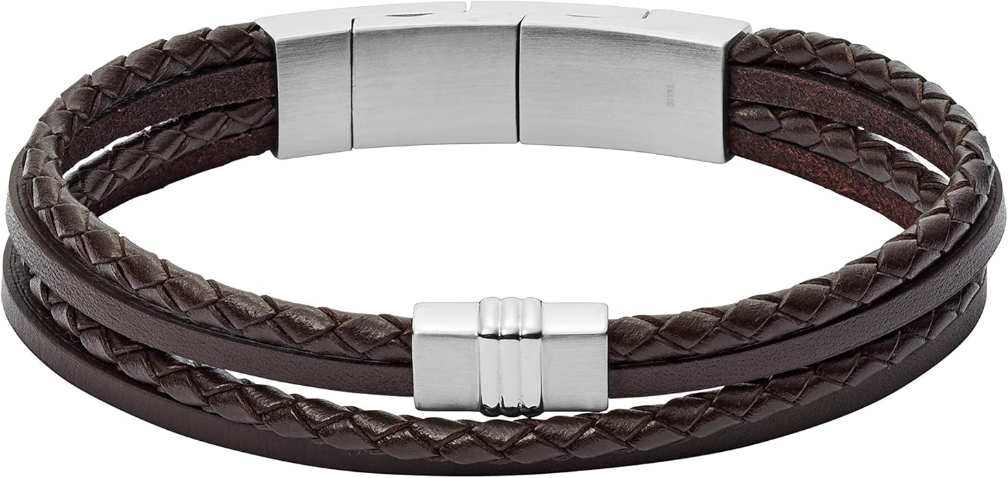Fossil Men Non Metal Strand Bracelet JF02934040 Amazon.co.uk Jewellery