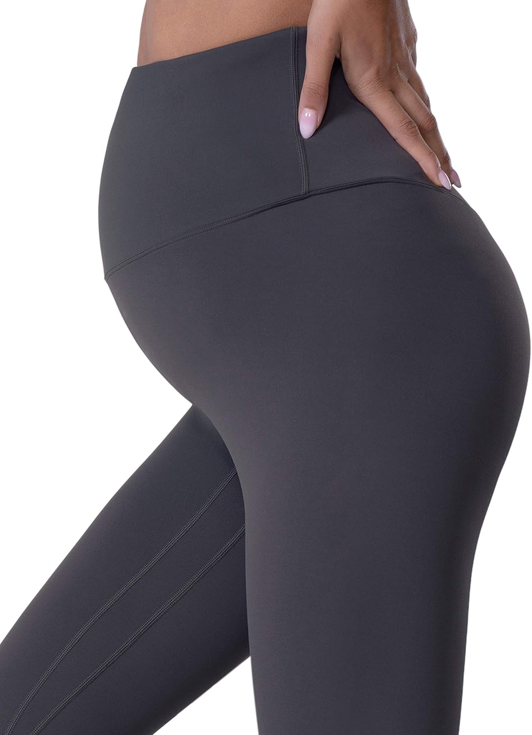 POSHDIVAH Women's Maternity Leggings Over The Belly Pregnancy Yoga Pants Active Wear Workout Leggings at  Women’s Clothing store