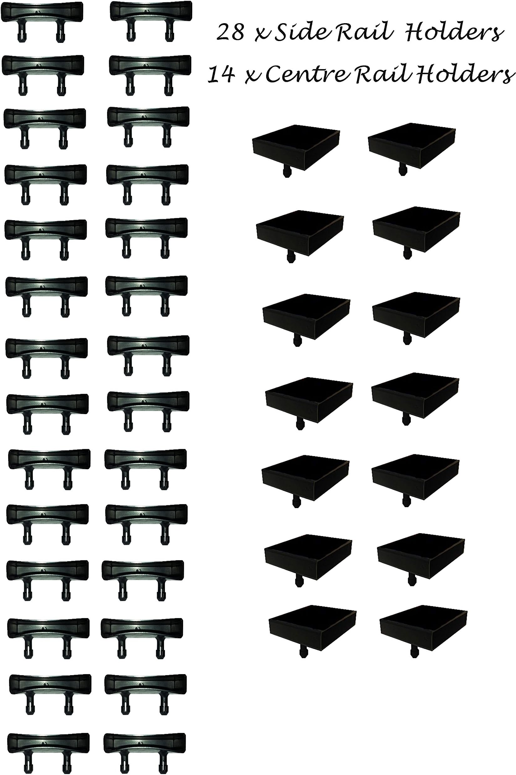 Mega Deal on Bed Slat Holders 28 X Side Rail and 14 x Centre Rail (63mm) by BISHOPS BEDS LTD