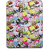 Sanrio Hello Kitty And Friends Fleece Throw Blanket | Plush Soft Cover For Sofa, Bed | 54 x 72 Inches