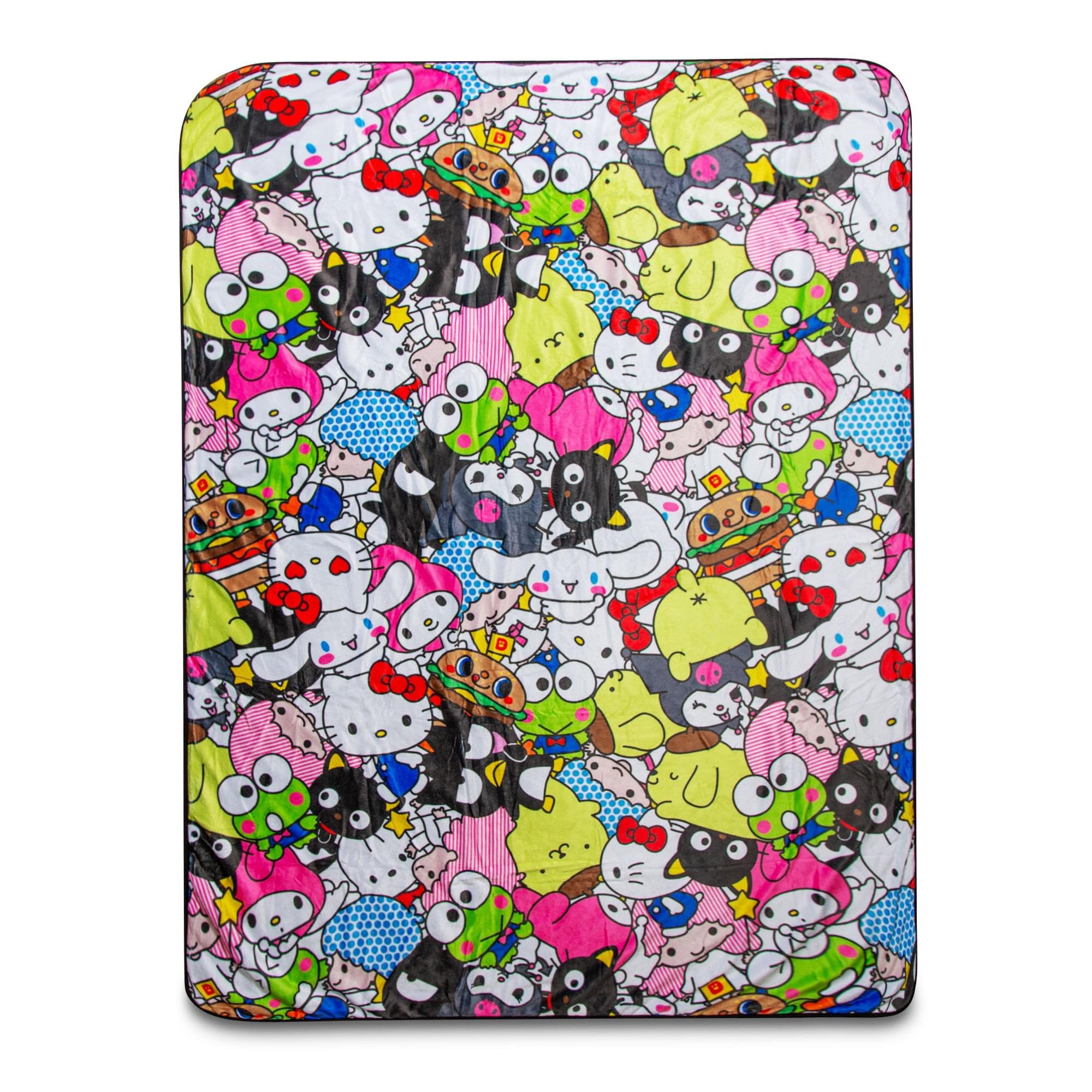 Surreal Entertainment Sanrio Hello Kitty And Friends Fleece Throw Blanket | 54 x 72 Inches