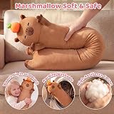 Mewaii 20in Long Capybara Plush Body Pillow Soft Squishy Cute Gift view 6