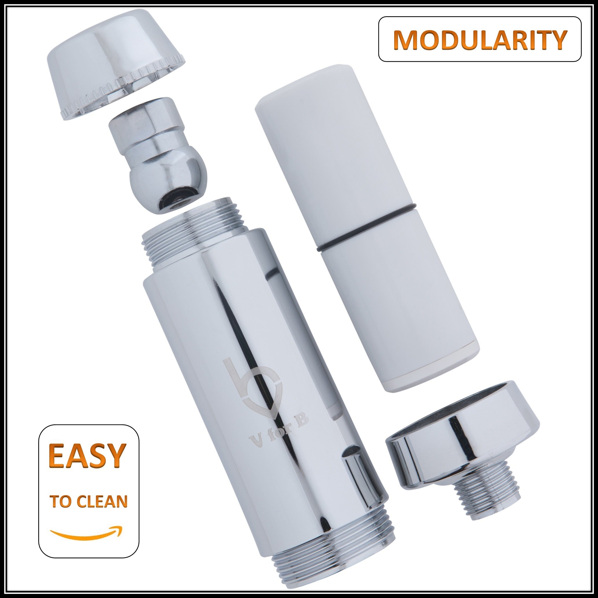 MultiStage Shower Filter For Hard Water Universal Fit, Replaceable