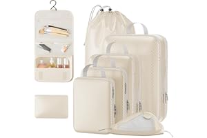 UTOOK 8 Set Compression Packing Cubes for Travel, Double Zipper Compression Design Space Saving, Packing Cubes for Travel Compression for Sorting and Organizing Travel Luggage Items