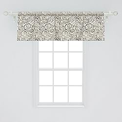 Ambesonne Abstract Window Valance Pack of 2, Modern