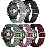 GEAK 22mm Watch Band Compatible with Garmin Venu 4 /Venu 2 3 45mm, 22mm Quick Release Replacement Loop Elastic Fabric Straps Compatible for Garmin Vivoactive 4 /Forerunner 265/255/965 Women Men