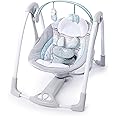 Ingenuity Compact Portable Baby Swing with Soothing Music and 2 Plush Toys - Abernathy