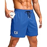 G Gradual Men's Athletic Workout Shorts with Pockets 5"/7"/9" Lightweight Quick Dry Gym Basketball Running Shorts for Men