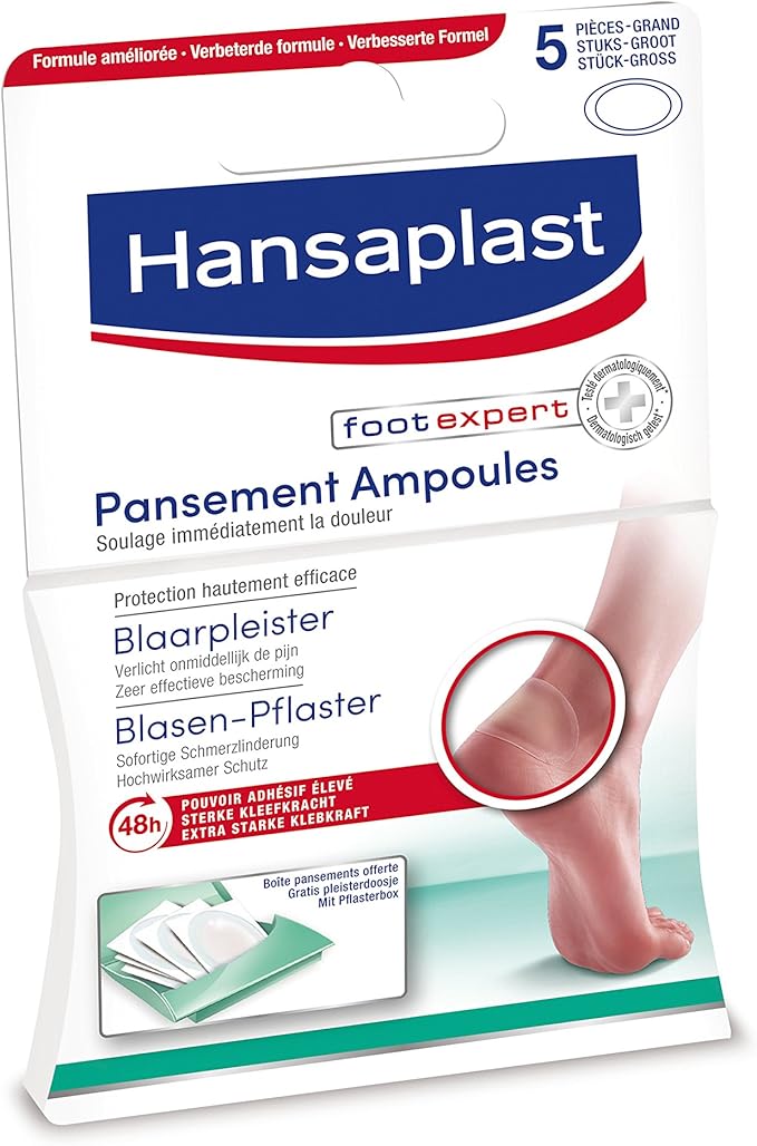 Hansaplast Foot expert 5 Pansements Ampoules Grand format, Pansements