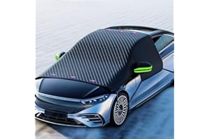ASENRON Windshield Snow Cover, Car Windshield Cover for Ice and Snow, Automotive Large Magnetic Windshield Frost Cover With Side Window and Mirror Protector in Winter, Suitable for Most Vehicle, Car, SUV