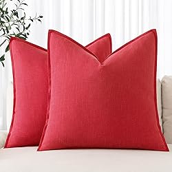 MIULEE Christmas Decorative Linen Pillow Covers