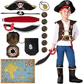 Spooktacular Creations Halloween Pirate Costume Kids, Boys Pirate Costume Set for Toddler Halloween DressUp, Themed Party