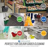 TDBS 12L Colour Coded Mop Bucket with Wringer & Handle Green for Hygiene view 5