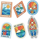 Desert Cactus Georgia Southern University Sticker GSU Eagles Vinyl Decals Laptop Water Bottle Car Scrapbook T2 (Type 2-Surfing)