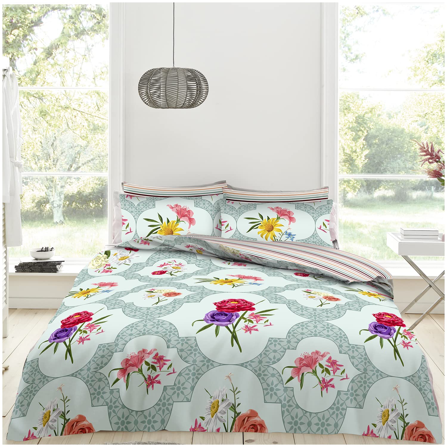 GC GAVENO CAVAILIA King Size Duvet Cover Sets With Fitted Sheet - Polycotton Complete Bedding Set With Pillow Cases โ image 1