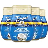 Torani Sugar Free Coconut Liquid Drink Enhancer, Water Flavoring 4-Pack, 1.62 Oz Ea