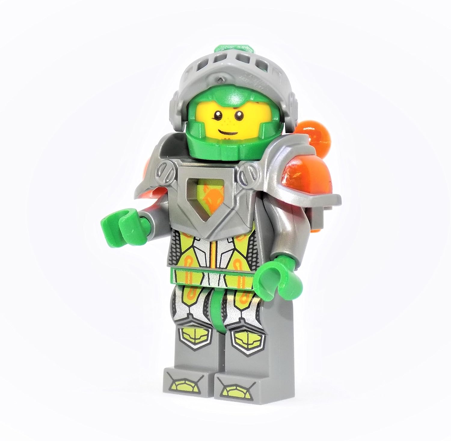 LEGO Nexo Knights Aaron with Silver Visor, Clip on Back Minifigure