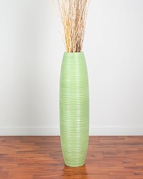 Leewadee Tall Big Floor Standing Vase For Home Decor 25x90 Cm