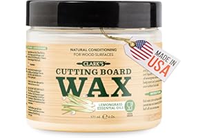 CLARK'S Bamboo Board Finish Wax - Enriched with Lemongrass Extract - Beeswax and Carnauba Blend - Ideal for All Bamboo Items 