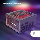 Mars Gaming MPB750M 750W Modular ATX Power Supply 80 Plus Bronze Silent AI-RPM view 2