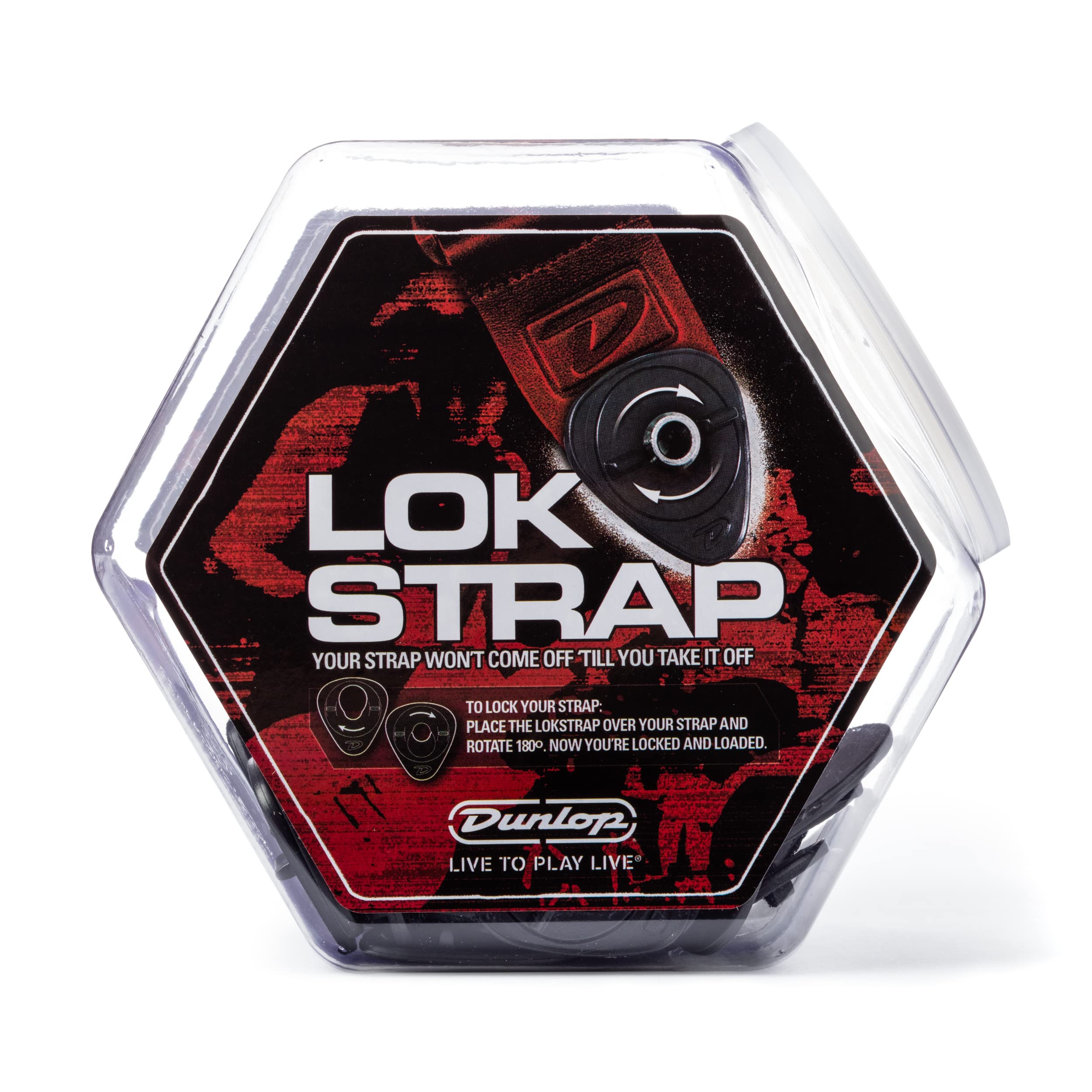 JIM DUNLOP Straplok Lok Strap Ergonomic Pitcher with 50