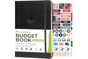Clever Fox Budget Book 2.0 – Financial Planner Organizer & Expense Tracker Notebook. Money Planner for Monthly Budgeting and 