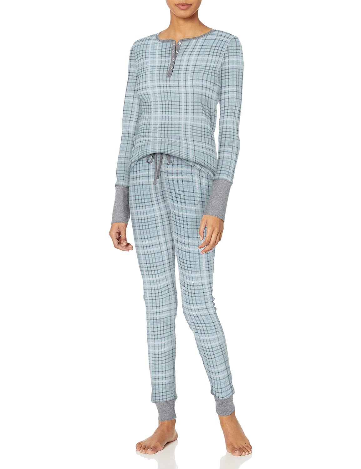 Buy Splendid Women's Pajamas Thermal Long Sleeve Ski Pj Set at Amazon.in