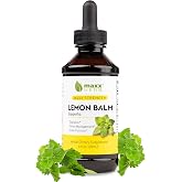 Maxx Herb Lemon Balm Extract - Max Strength Liquid Tincture Absorbs Better Than Capsules or Tea, for Nervous System Support, &amp; Stress Management - Alcohol Free - 4 Oz Bottle (60 Servings)