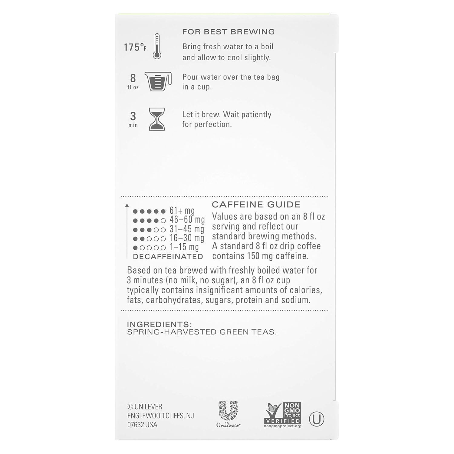 Tazo Tea Bag For a Warm Beverage China Green Tips Renew with fresh-tasting, spring-harvested green teas from China 20 ct, Pack of 6 : Grocery & Gourmet Food