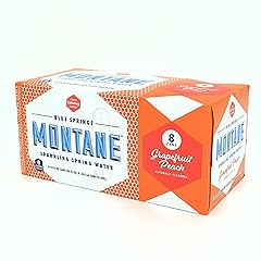 Montane Grapefruit Peach Sparkling Spring Water 8Pk, 12 Fz