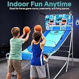 SereneLife Basketball Arcade Game Foldable Dual Shot Hoop with LED Scoreboard view 3