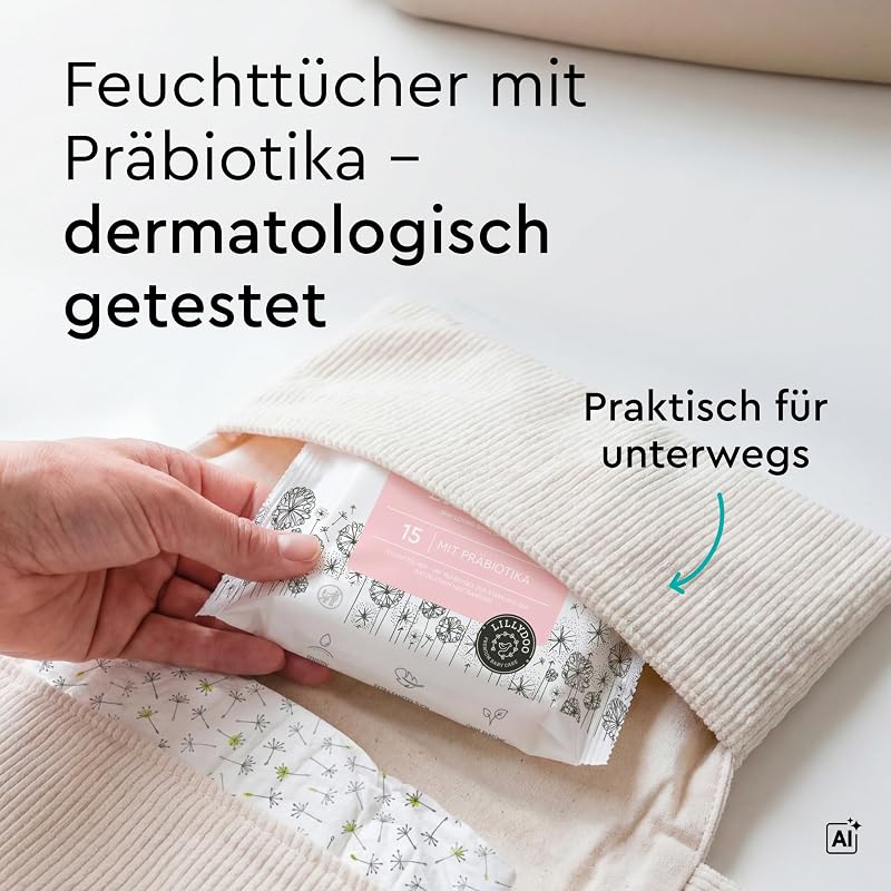 Feuchttücher mit Präbiotika, 150 Stück (10 x 15)