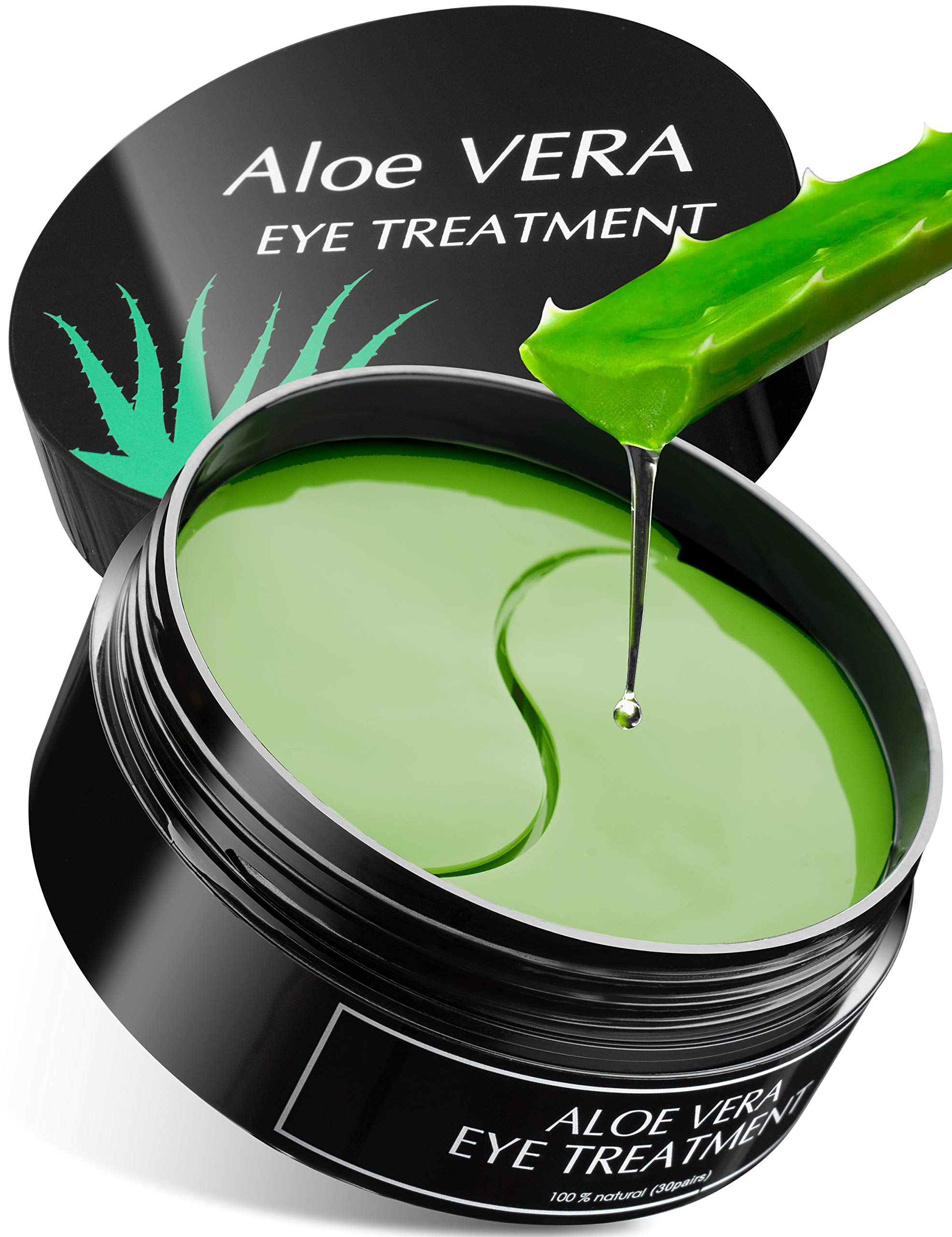 Aloe Vera Eye Treatment Mask (30 Pairs) Reduces Puffiness, Wrinkles