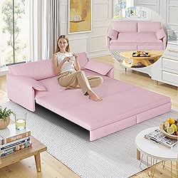 Lyngins Queen Size Sleeper Sofa Bed, 3 in 1
