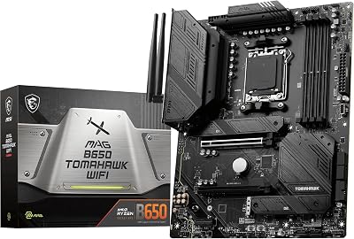 MSI MAG B650 TOMAHAWK WIFI Motherboard ATX AM5 Ryzen 9000 DDR5 Wi-Fi 6E