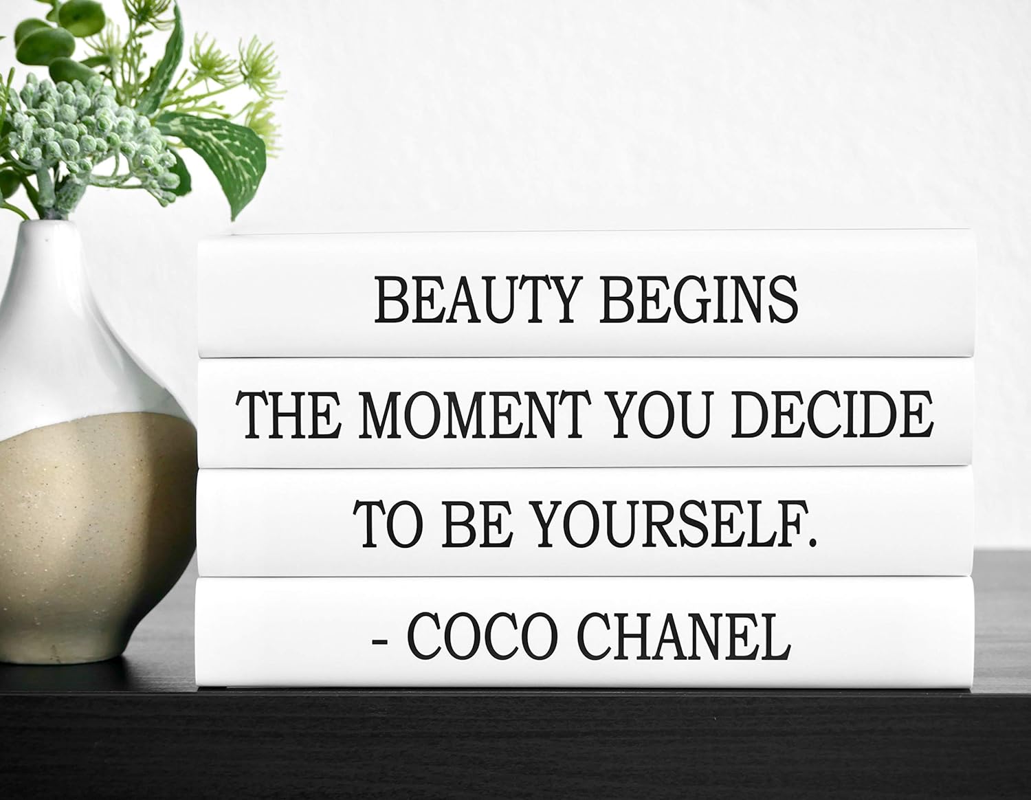 Amazon Com Fashion Quote Decorative Book Set Beauty Begins The Moment You Decide To Be Yourself Decorative Books Fashion Home Decor Coffee Table Books Handmade fashion quote decorative book set beauty begins the moment you decide to be yourself decorative books fashion home decor coffee table books