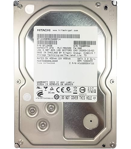 Amazon.com: HGST 0F14690 Ultrastar 7K4000 HUS724020ALA640 2 TB 3.5