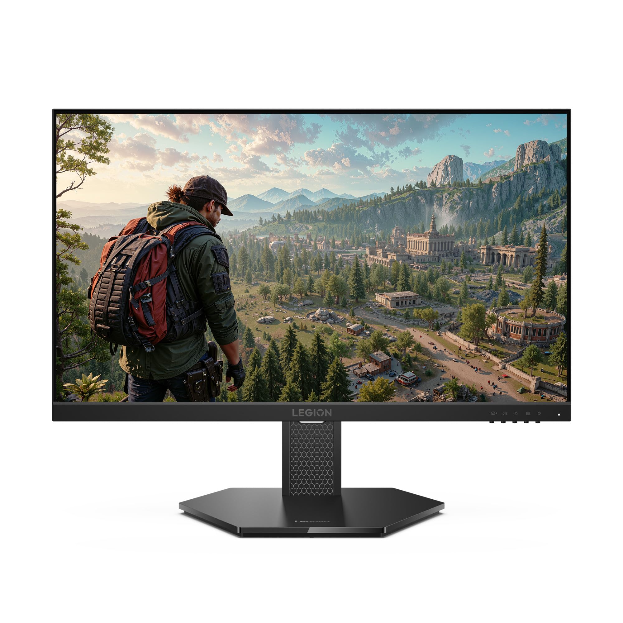 Lenovo Legion 24-10 Gaming Monitor - 23.8" IPS FHD Display - 240Hz - 0.5ms MPRT - AMD FreeSync Premium - HDR10 - Ergonomic LTPS Stand - HDMI 2.1 and DisplayPort 1.4 - Raven Black