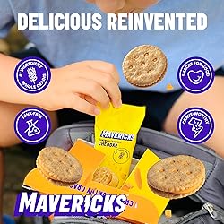 Mavericks Sandwich Crackers Cheddar - Cheese Filled
