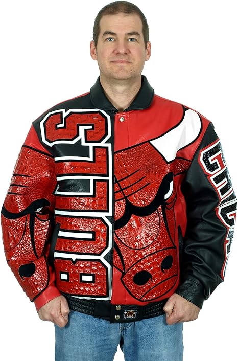 chicago bulls leather jacket