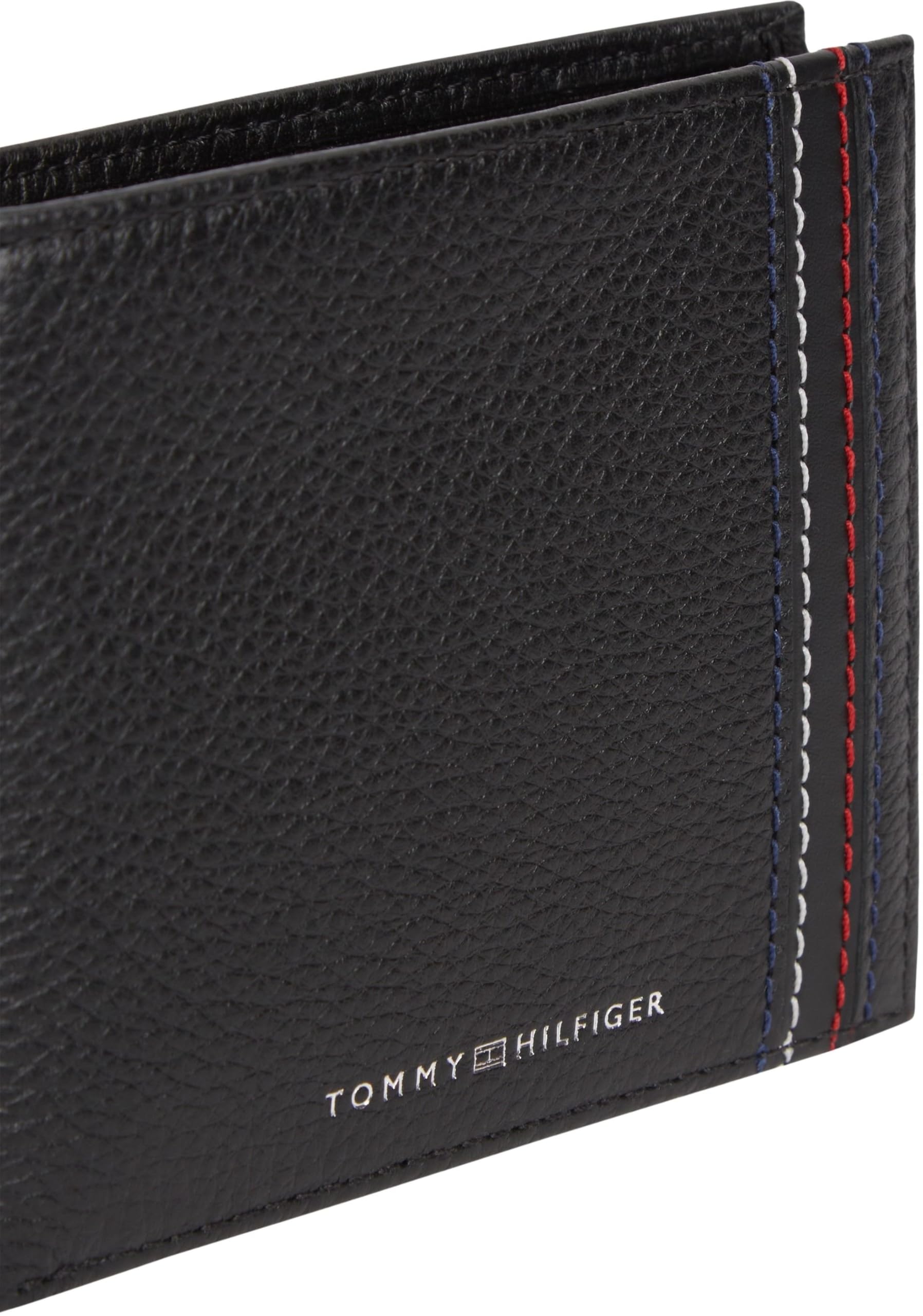 Tommy Hilfiger Herren Geldbeutel Central Coin aus Leder, Schwarz (Black), Einheitsgröße 3