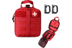 LIVANS First Aid Bag Empty Medical Ifak Pouch Molle EMT Pouches Rip-Away Tactical Military Trauma Emergency Medic Bag
