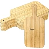 Lounsweer 6 Pcs Thicken Cutting Board Bulk Wood Board for Chopping Serving Charcuterie Material for Laser Engraving Mother' Day Wedding Housewarming Gift