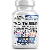 Clean Nutra TMG Supplements 1000mg | Methylated Multivitamin for Women Men | Taurine B6 Vitamins B12 D3 K2 Trimethylglycine Magnesium Methylfolate Milk Thistle NAC COQ10 B Supplement Complex Capsules