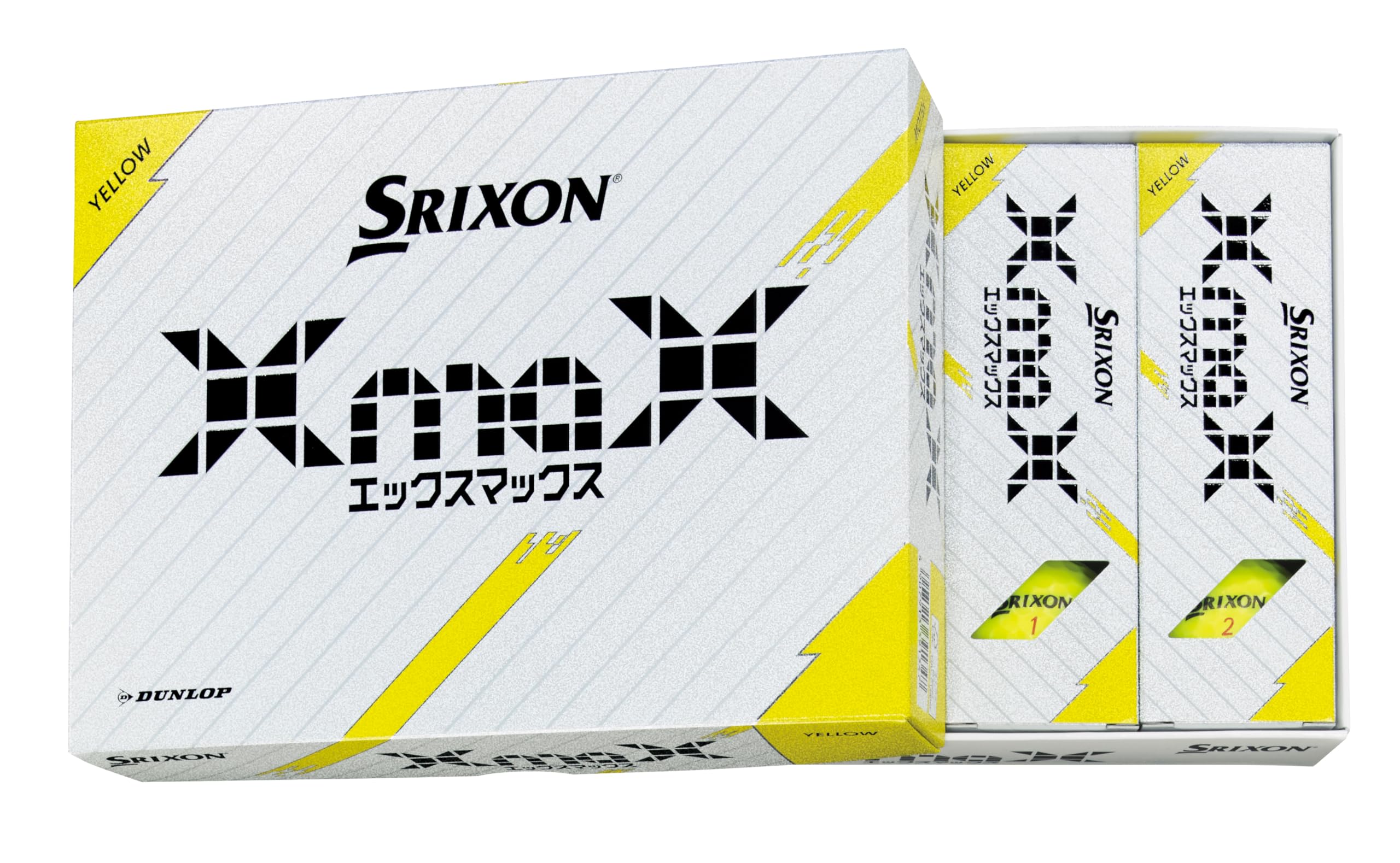 ダンロップゴルフボール SRIXON X MAX 2024年モデル 1ダース(12個入り) パッションイエローホワイト商品画像