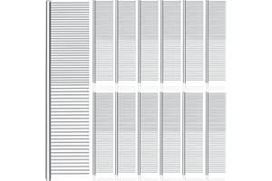 Lallisa 12 Pcs Stainless Steel Dog & Cat Comb, Metal Grooming Tool for Removing Knots, Long and Short Haired Pets Including Dogs, Cats & Others, 7.48 Inch