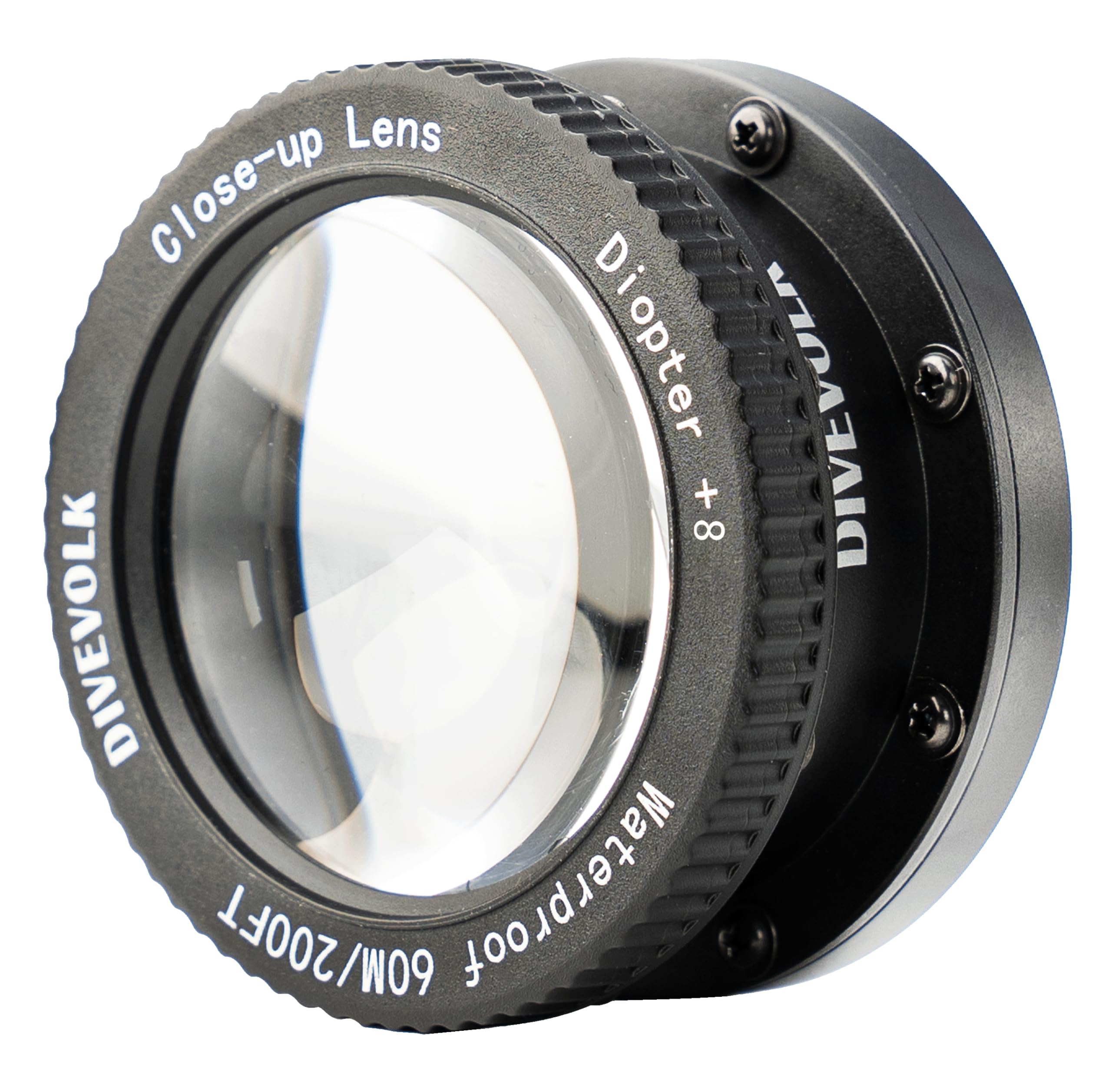 DIVEVOLK Underwater +15 Close-up Lens, Optical Wet Lens for DIVEVOLK SEATOUCH 4 MAX housing