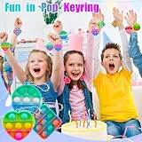 TOANWOD 30Pcs Party Favors Pop Bubbles Fidget Toys Keyring Multipack view 6