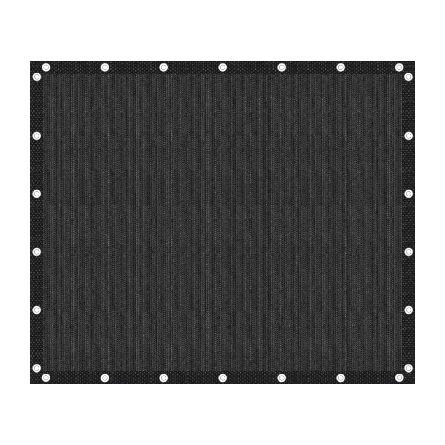 Photo 1 of VICLLAX 90% Shade Fabric Sun Shade Cloth Privacy Screen with Grommets for Patio Garden Pergola Cover Canopy Carport 10x12 FT, Graphite