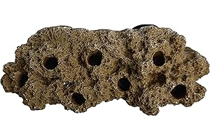 Magnetic Reef Coral Frag Rack Floating Rock Strong Magnets Strong N52 Magnets for 1/2" Glass (Brown)